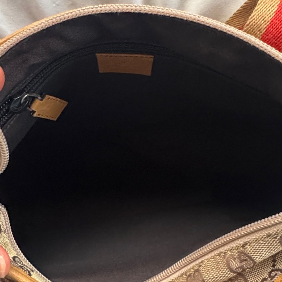 Authentic GUCCI GG Canvas Sherry Line Tote Bag Beige - Picture 14 of 16